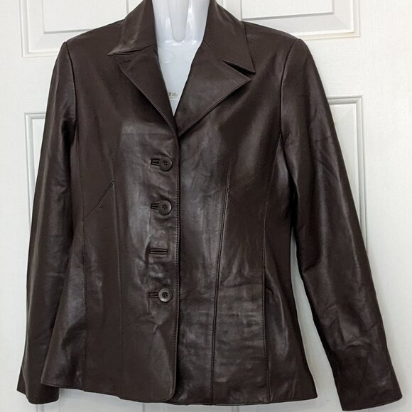 Wilsons Leather Women’s Genuine Brown Leather Jacket Size Small - Picture 1 of 15